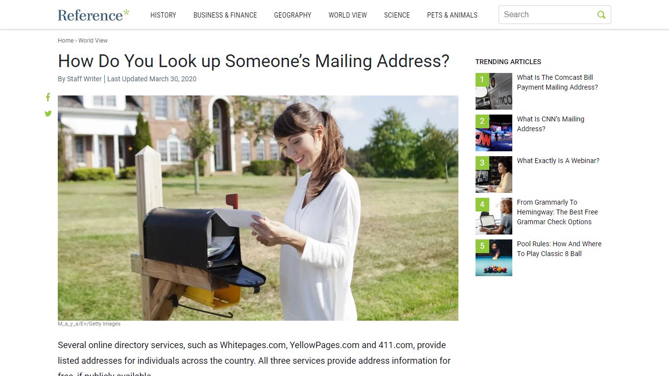 How Do You Look up Someone's Mailing Address? - Reference.com